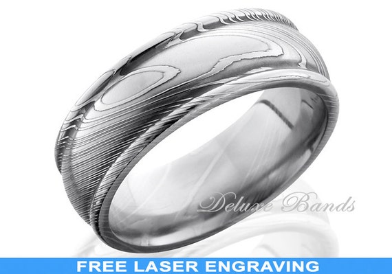 dome shpaed wedding rings