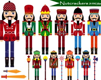 Nutcrackers Clipart - Digital Clip Art- Personal /Commercial Use (100)