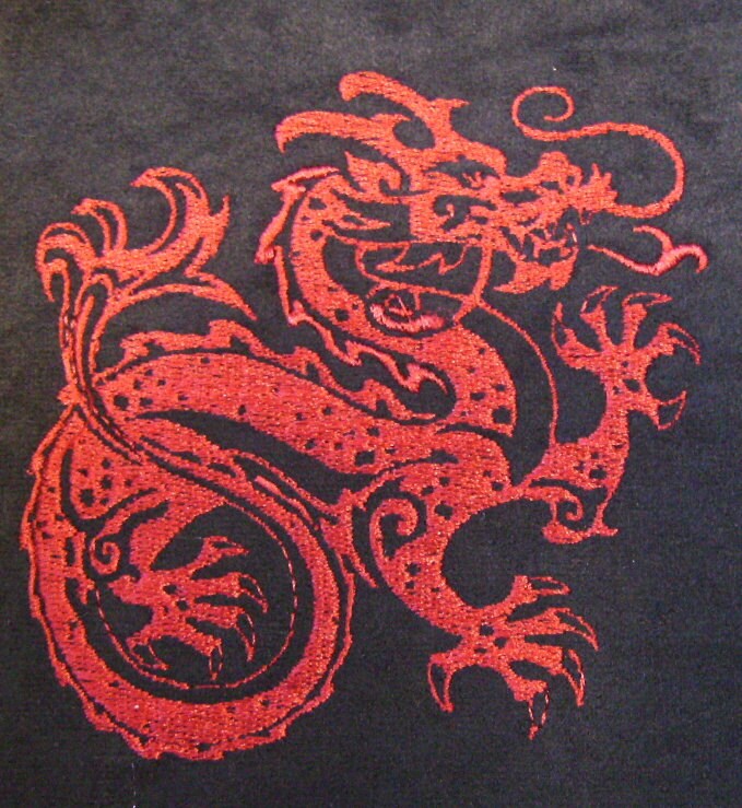 Chinese Dragon 1 Embroidery File by MordorkEmbroidery on Etsy