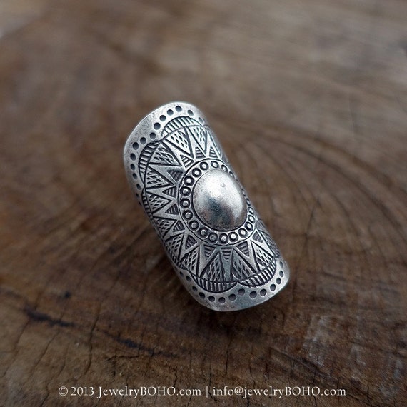 BOHO 925 Silver Ring-Gypsy Hippie Ring,Bohemian style,Statement Ring ...