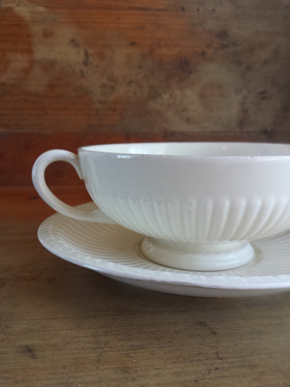 VINTAGE Wedgwood Edme Footed Soup Bowl and Saucer by Company1379