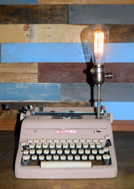 Vintage Typewriter Typewriter Lamp Royal Typewriter Desk