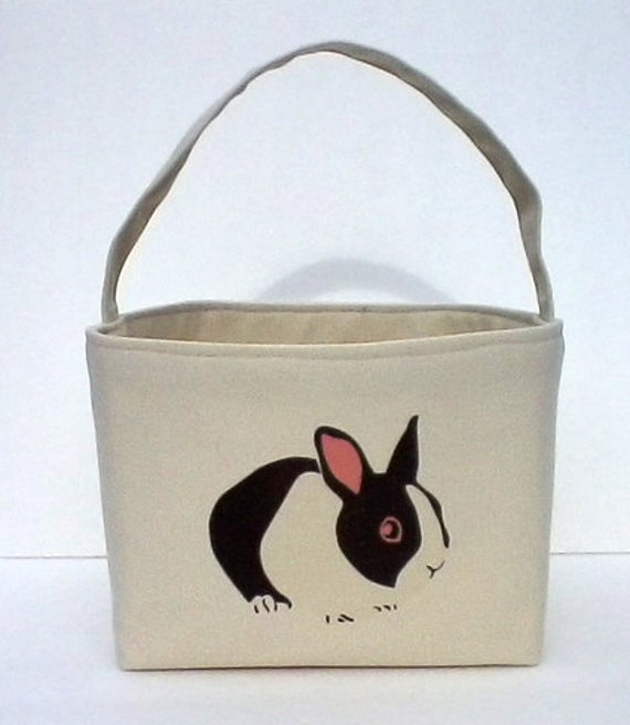 EASTER Bunny BASKET Small canvas basket great for toddler