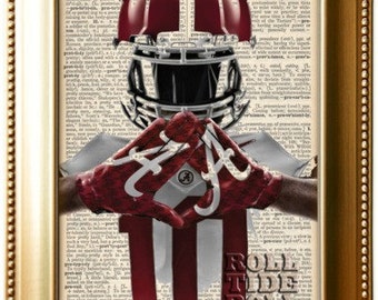 tide alabama dictionary upcycled 8x10 dict