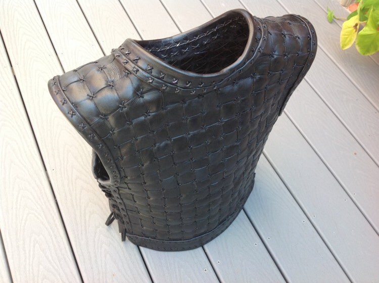 Viking Leather Armor Breastplate Black by DavidJurosStudios