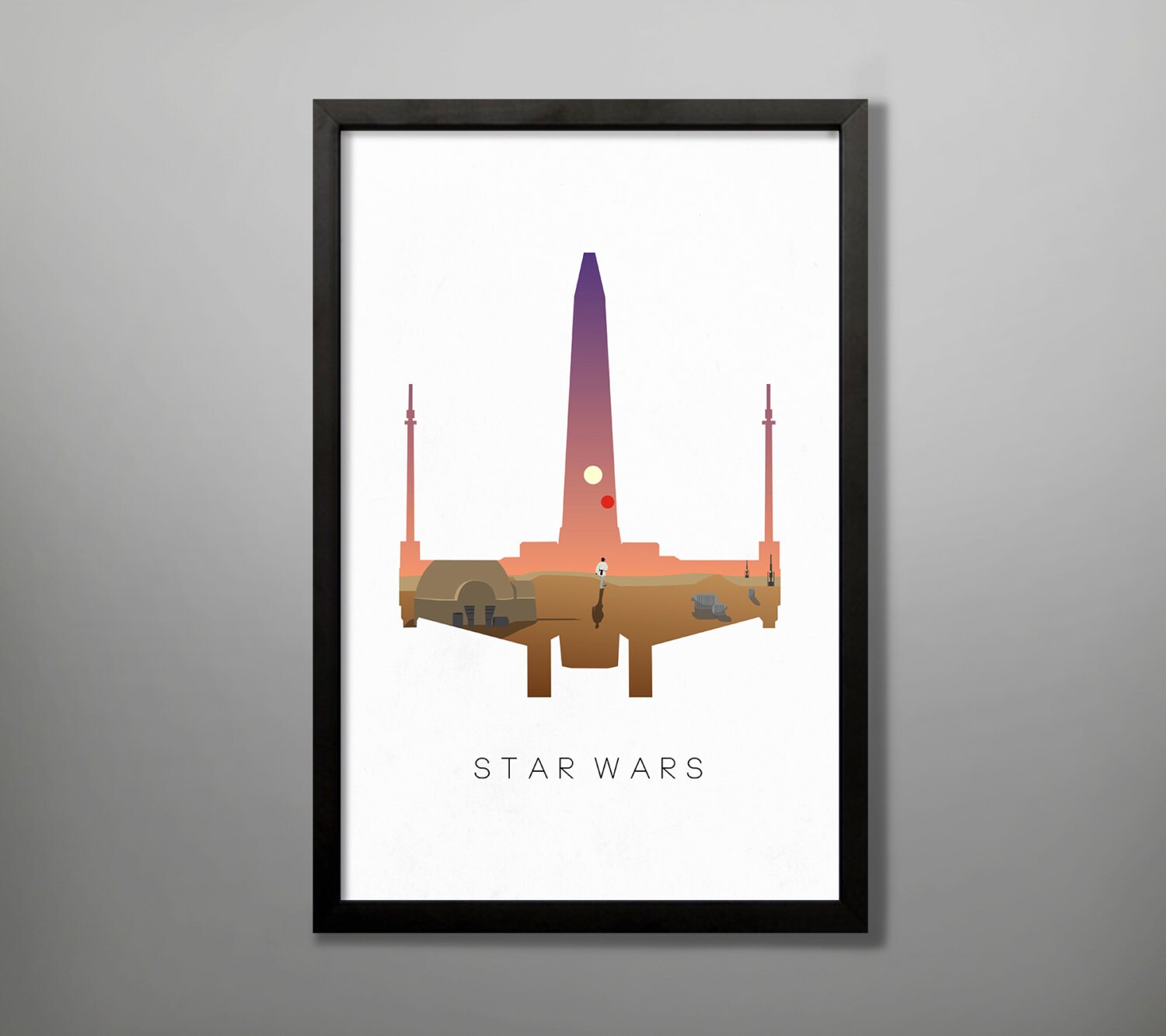 Star Wars X Wing Poster by BaytreeDesigns on Etsy