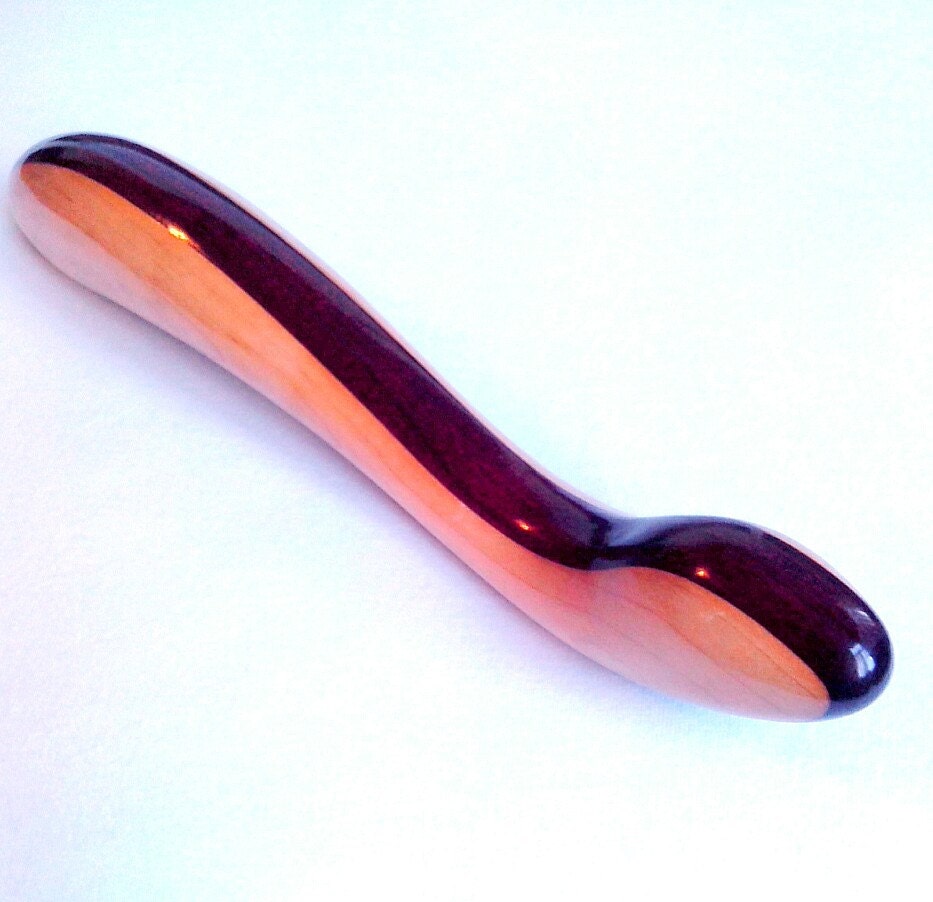 Double Ended 812wood Dildo Handshaped Out Of