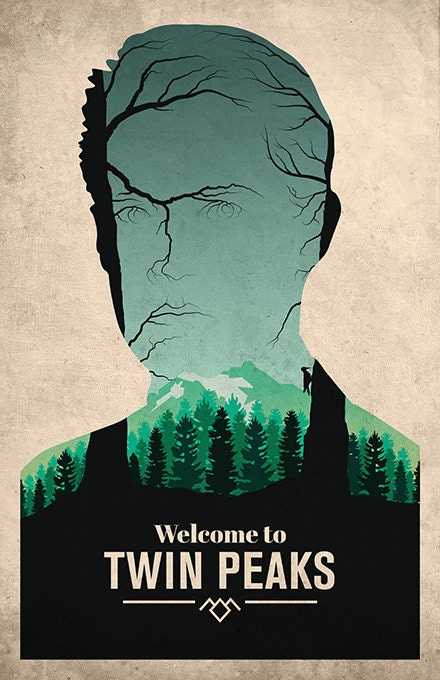 Twin Peaks poster alternative poster tv by TheCelluloidAndroid