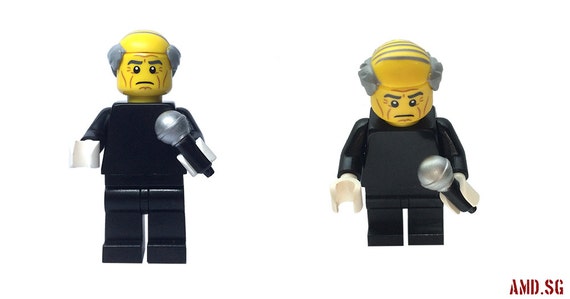 Custom Lego Minifigure Peter Gabriel with Genesis Old Man