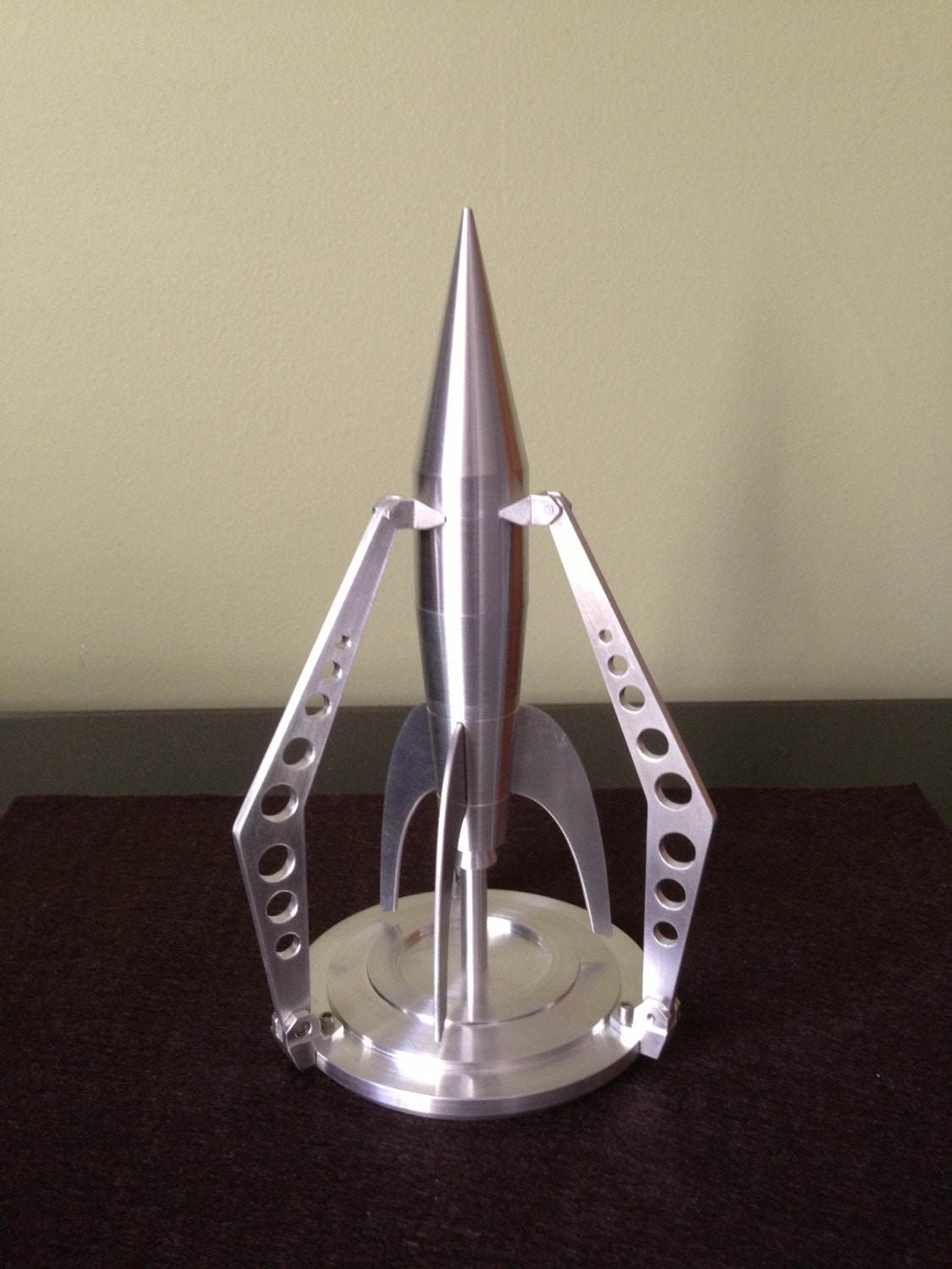 Rocket Art Metal Sculpture Small Desktop Design Science