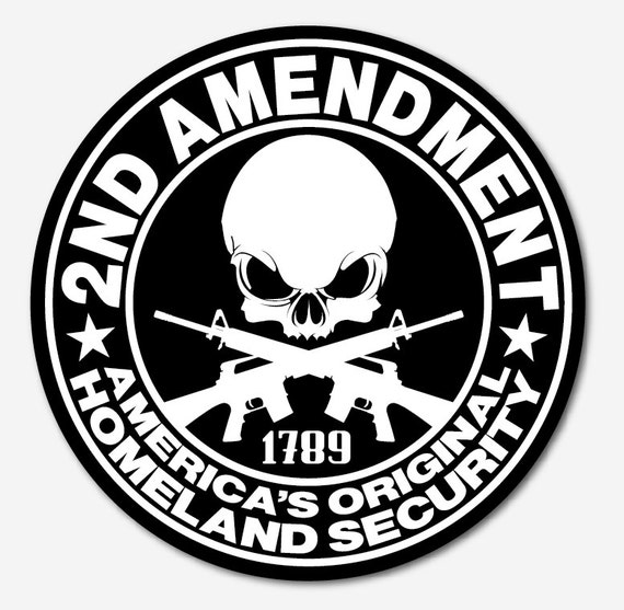 2nd Amendment Sticker Guns Decal Vinyl 2nd Amendment Car