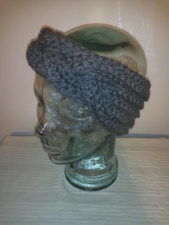 headband neck warmer pattern crochet Chunky Braided PATTERN Scarf Cowl by CROCHET TheMasonJarShop &