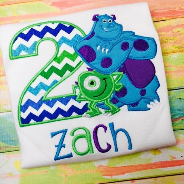 Monsters Inc Birthday Shirt Personalized by SWDdesigns on Etsy