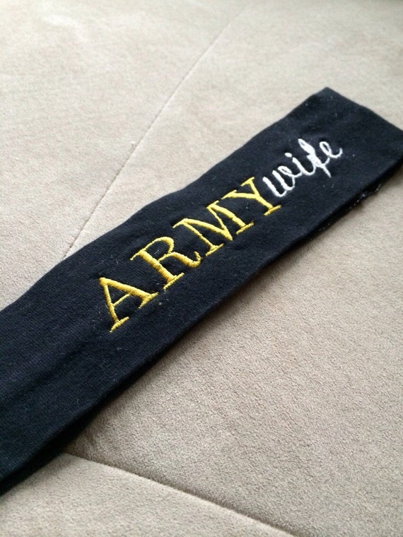 Customizable military headband. by EarlyDawnApparel on Etsy