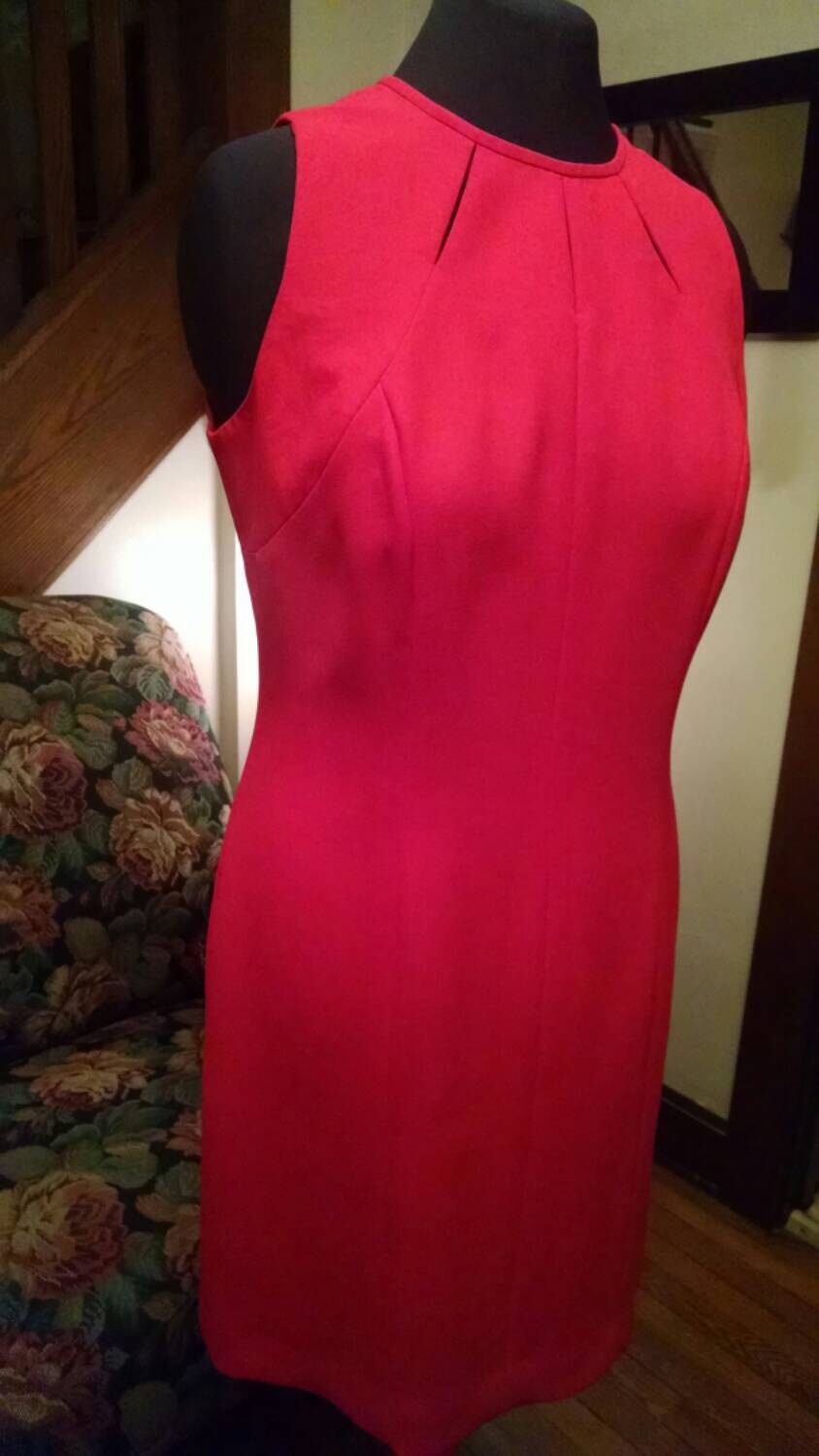 Vintage Liz Claiborne Rose Red Sheath Dress / by MousieMaeBoutique