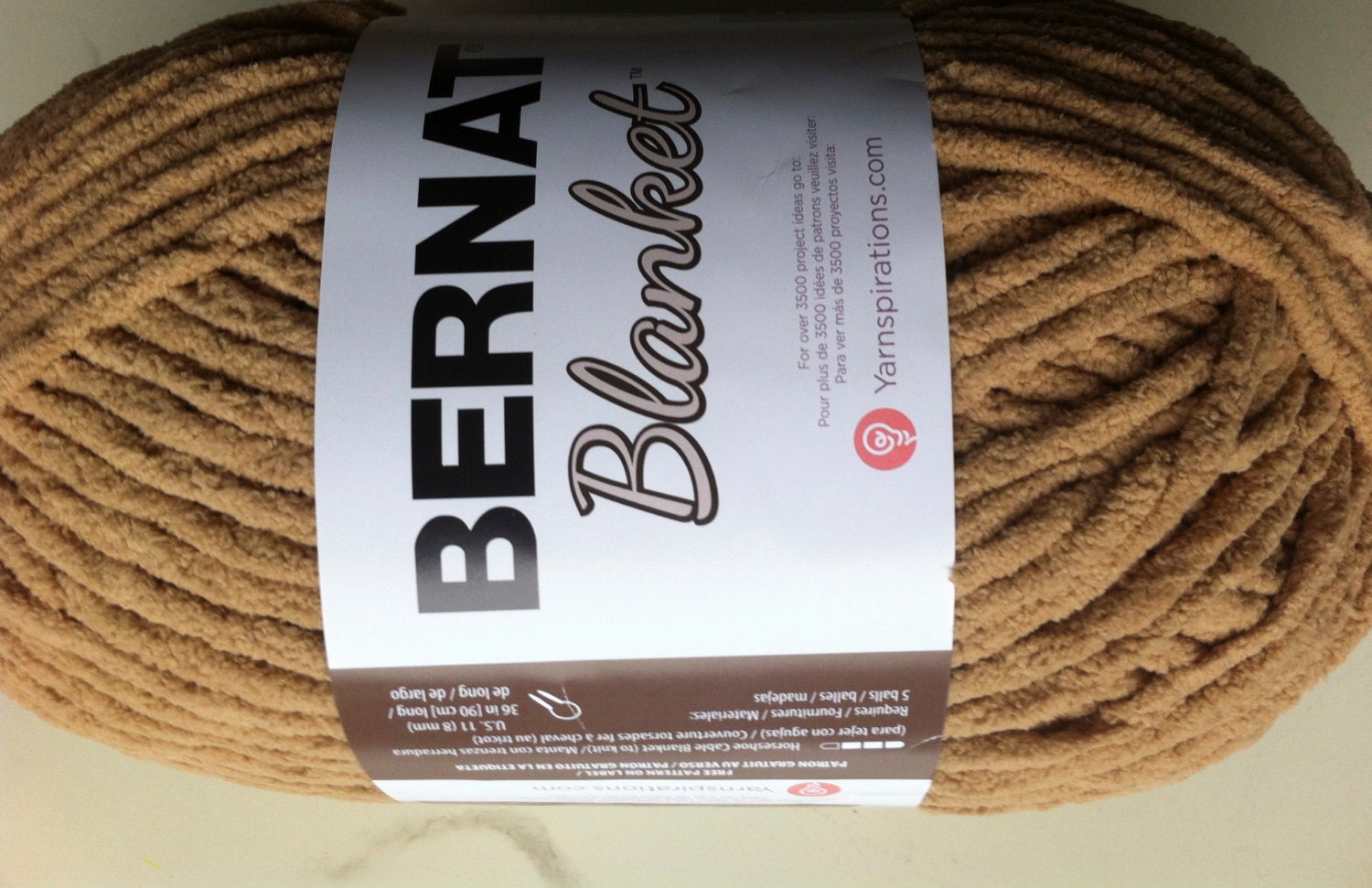 SAND 10014 Bernat Blanket Yarn SAND 10.5 oz Skein