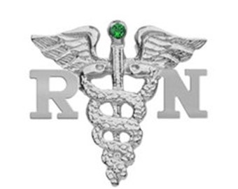 RN Nursing Pins Silver | Registered Nurse Graduation Pinning