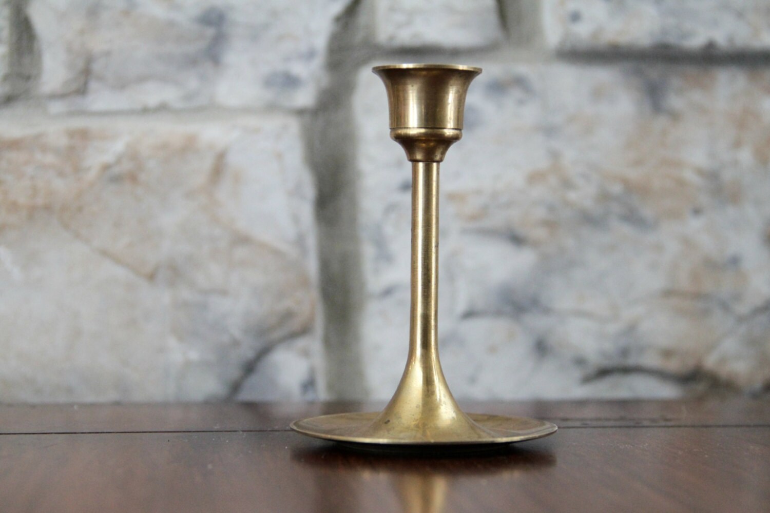 Small Candle Holder Brass Candle Holder By Mochagallery On Etsy