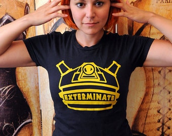 SALE!! Geeky Robot Alien shirt. Women's fitted American Apparel fitted size extra large