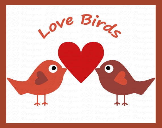 Download SVG DXF cutting file Love birds Valentines crafts Wedding
