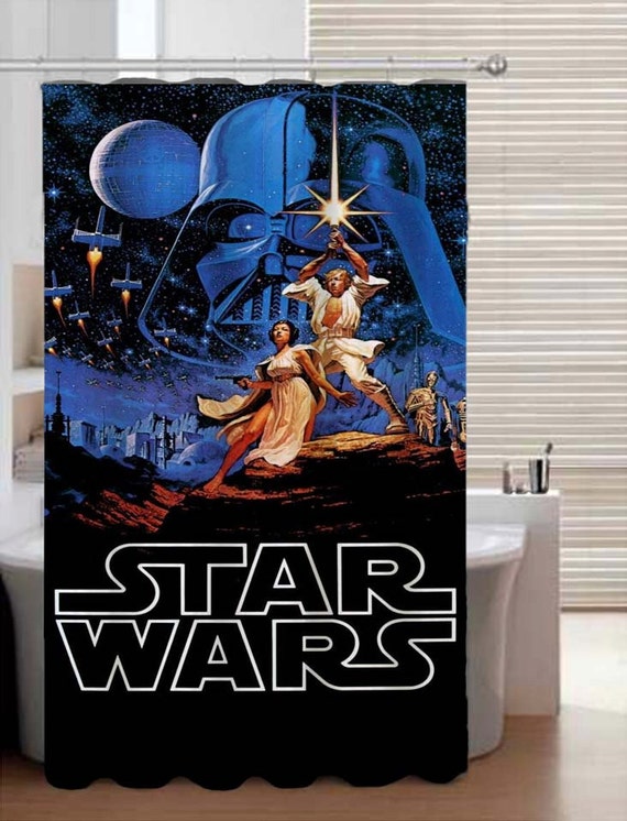 Retro Star Wars Shower Curtain