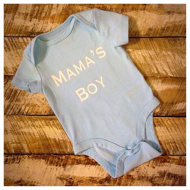 Baby shirts Mamas boy baby boy clothing cute baby by XoMomma