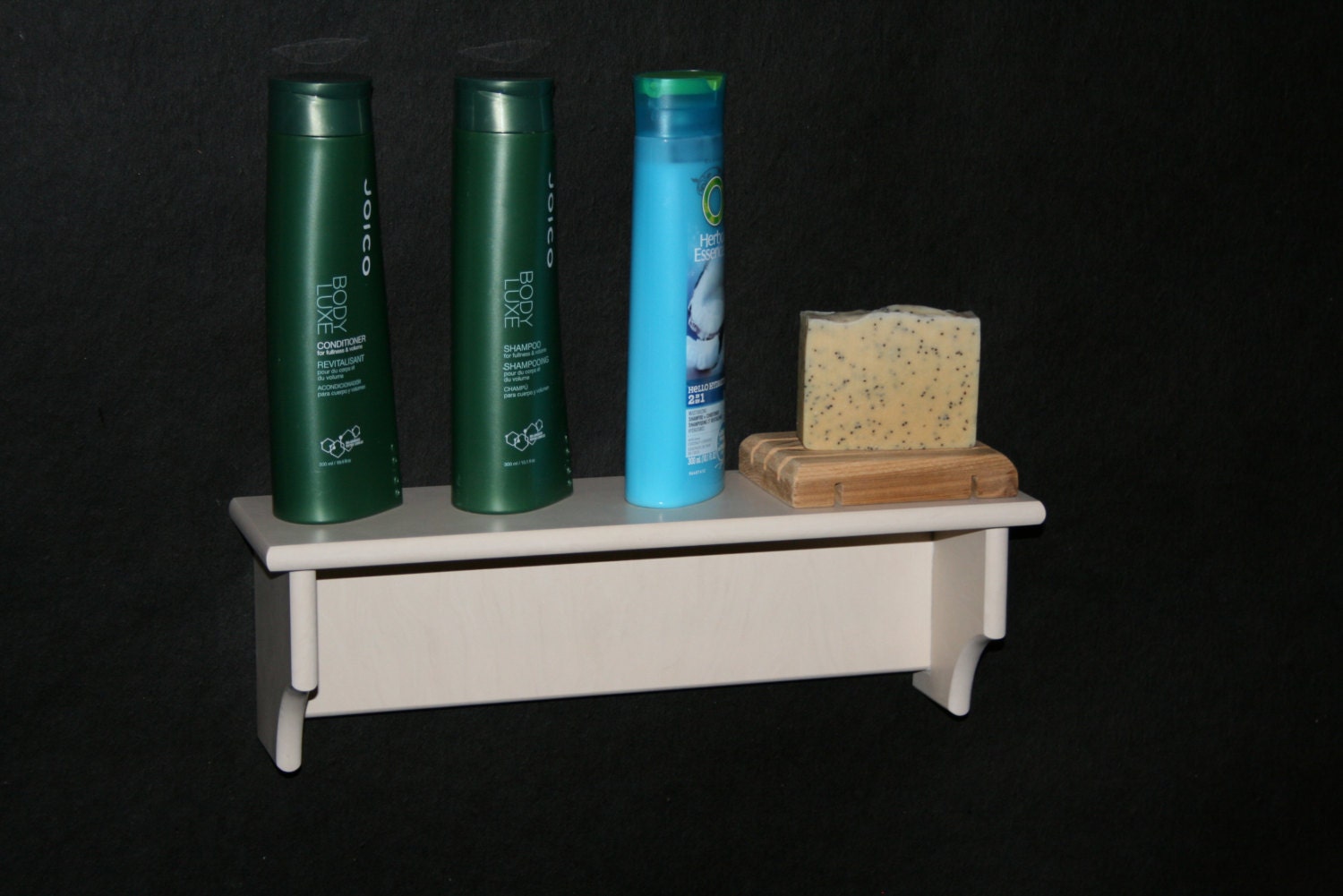 solid surface shower shelf