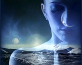 eBook Kindle Cover for Science Fiction, Paranormal, Fantasy - Customized - Indie, Self-pub, Nook, Smashwords, space, woman, blue eBook Kindle Cover for Science Fiction, Paranormal, Fantasy - Customized - Indie, Self-pub, Nook, Smashwords, space, woman, blue