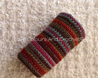 Autumn Shades Afghan Baby Blanket Crochet