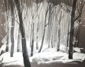 Snowy Woods (2) Original Painting