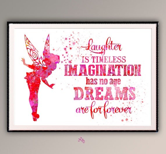 Citation de fée clochette de Peter Pan film art de Citation de fée clochette de Peter Pan film art de