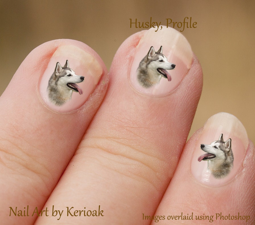 Husky Nail Art Dog Nail Art Stickers Husky Nail Art