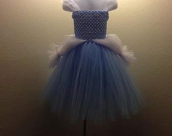 Items similar to Sale Princess Blue Cinderella Inspired Tutu Dress ...