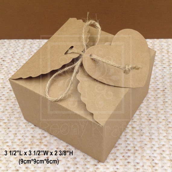 Set of 10pcs Favor Boxes with Tags Party Favor Boxes