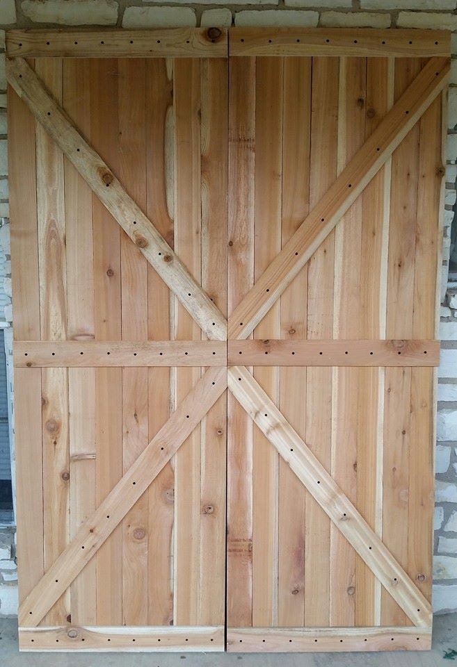 Custom Rough Cut Western Red Cedar Barn Door by BigOrangeWood