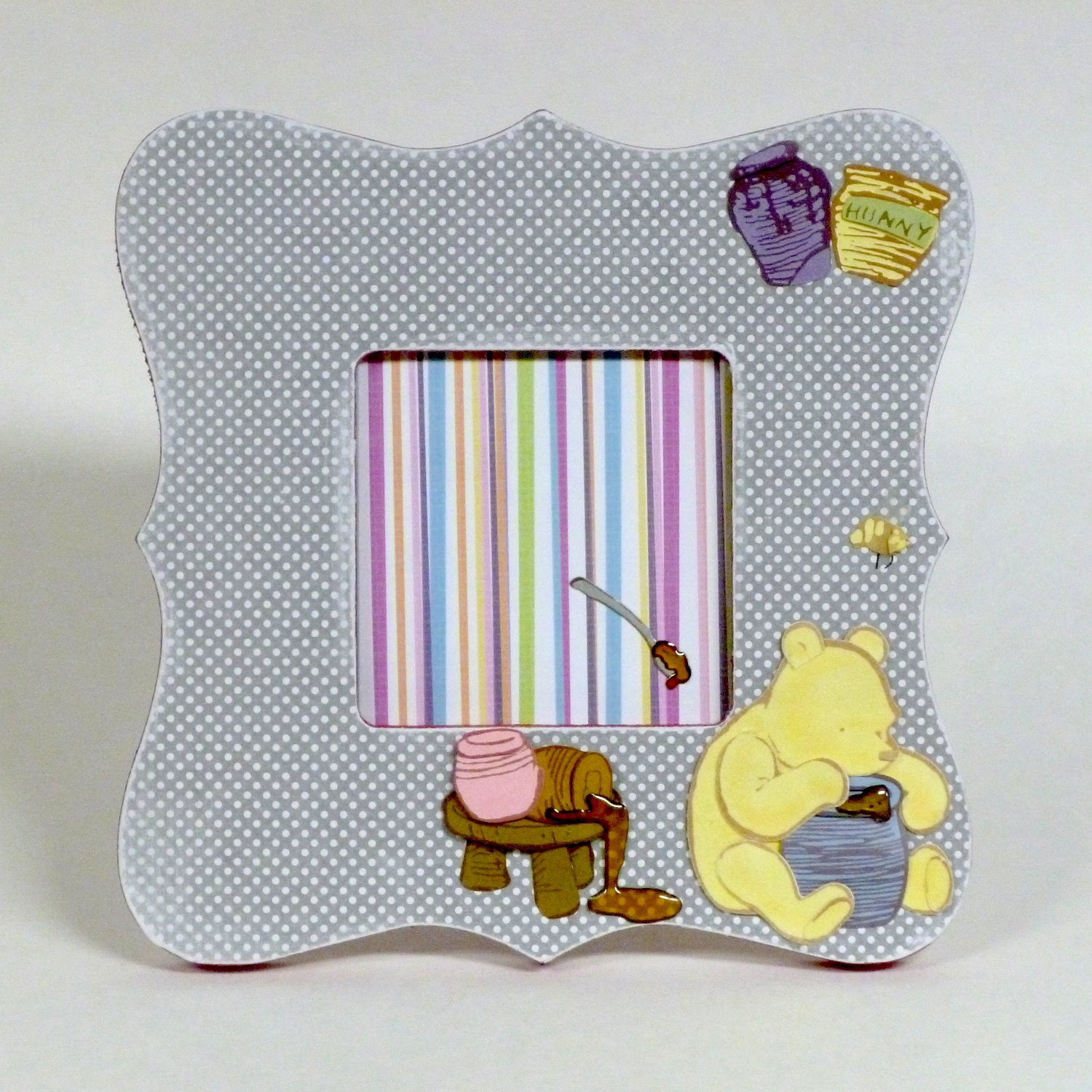 Personalized Winnie the Pooh Frame by ThePaintedHippo on Etsy