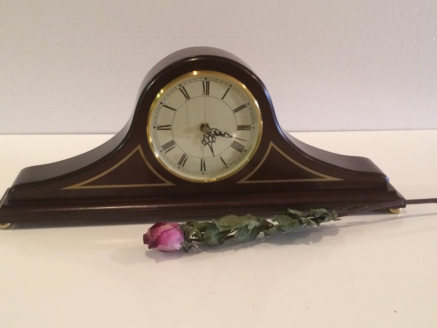 Bombay Mantle Clock Wooden Mantle Clock