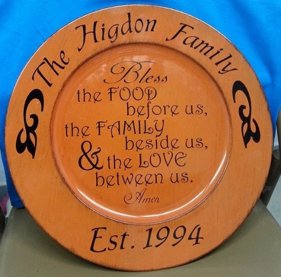 Items similar to Personalized Decorative Plate on Etsy