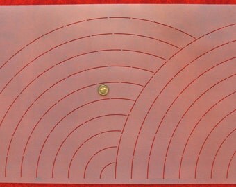 Large Single Fan Quilting Stencil