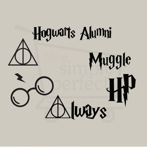 Harry Potter Inspired Decals Set of 6 Hogwarts Alumni