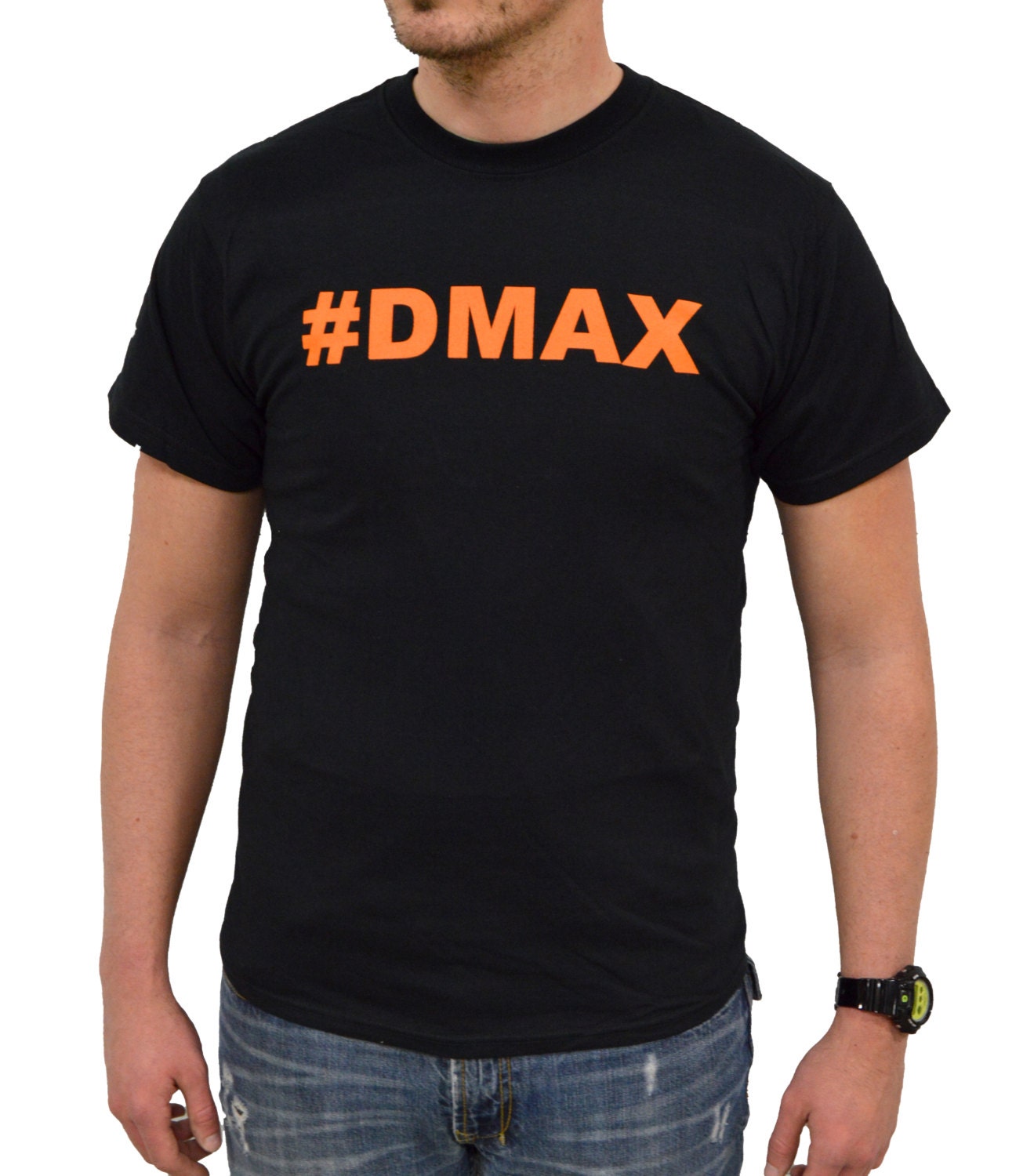 Duramax t-shirt with DMAX on the front in orange