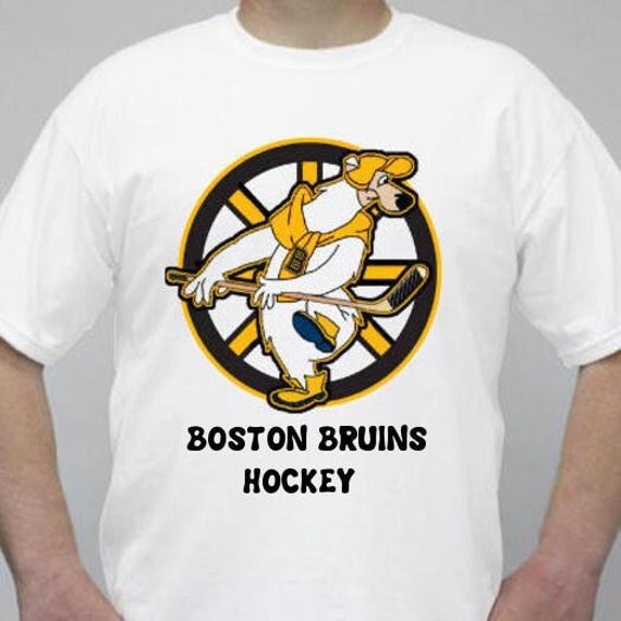 Boston Bruins Vintage Alternative Logo Tshirt By Heightsdesigns
