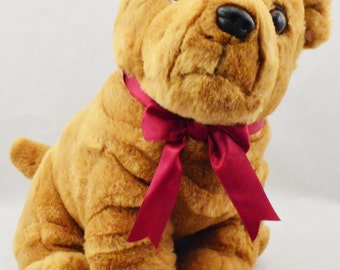 wrinkly dog stuffed animal