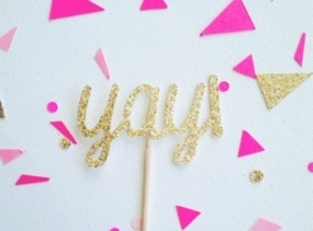 YAY cupcake/donut toppers! 12 per order. 