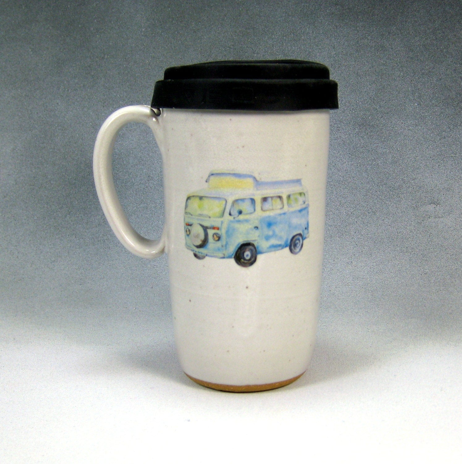 16 18 Ounce Ceramic  Travel Mug  With Lid  Ceramic  Coffee Cup