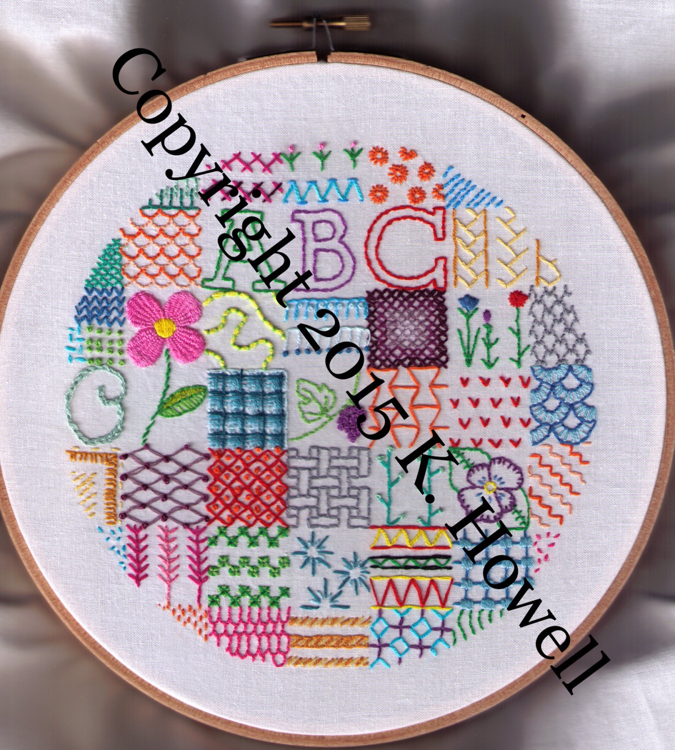 embroidery sampler pattern free