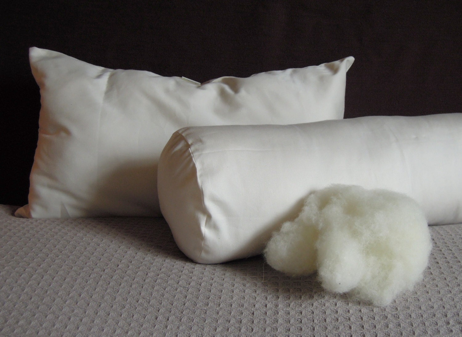 7x20 bolster cover pillow Pure Organic Inserts Pillows Bolster Pillow Wool by