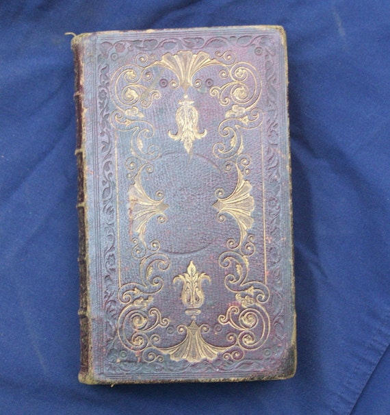 Antique Victorian Era Bible 1840 ornate by MoonLightArtGallery