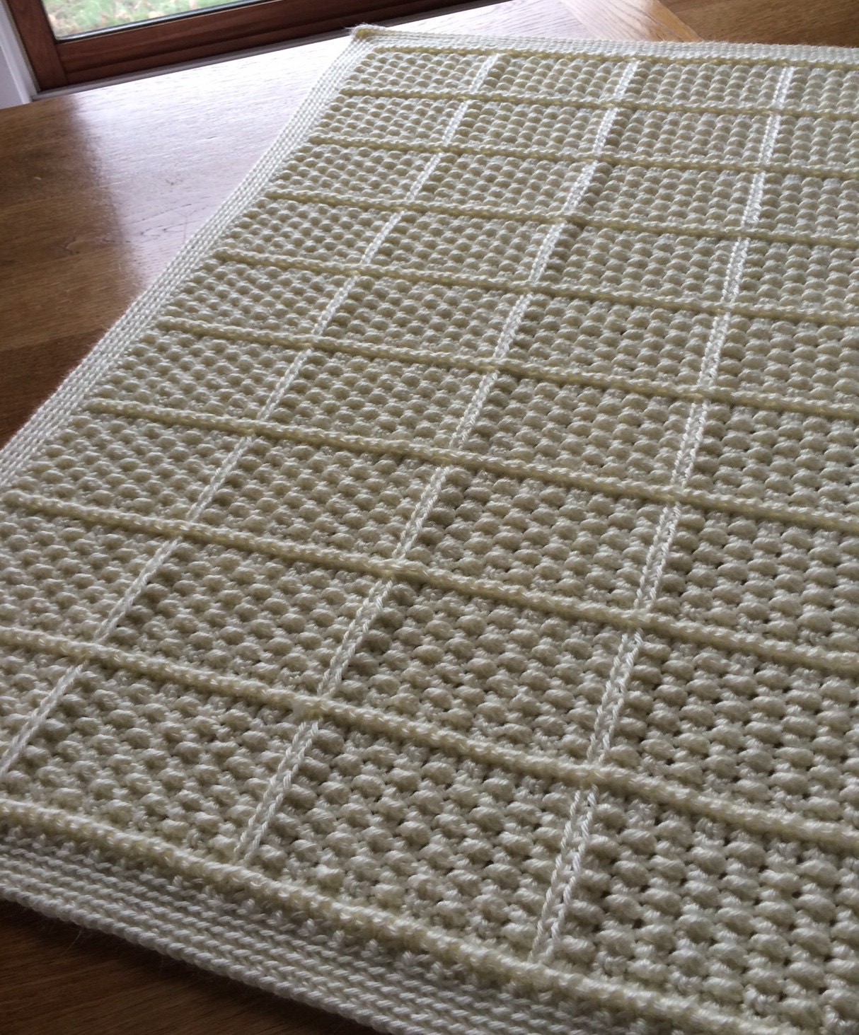DOUBLE CHECKERBOARD Crochet Blanket Pattern / Instant Download