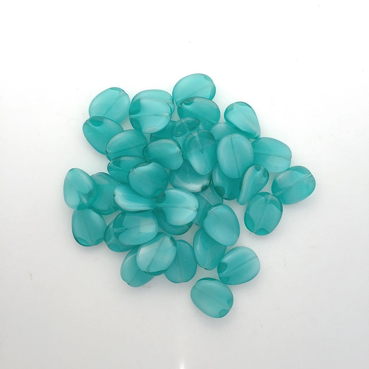 Turquoise Glass Beads Loose.